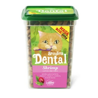 캣템 고양이 스피루리나 덴탈 간식 메가박스, 쉬림프, 500g, 1개