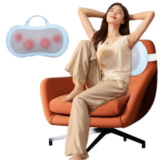 Garrl 쿠션 마사지기 안마베개 베개 마사지기 목 허리 안마기 다용도 마사지기 유선, 유선 안마기