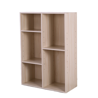 【河狸居家】MIT低甲醛五格櫃/收納櫃/置物櫃 多功能收納 簡約風格 台灣製造, 淺楓木色, 1個