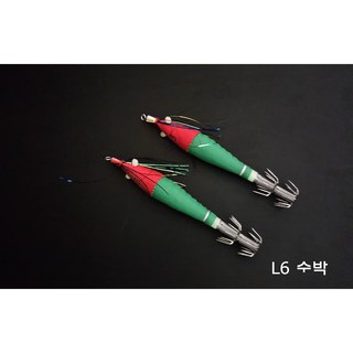 연피싱 요즈리 정품 틴셀에기 3호 수박 1팩에 2개입 갑오징어 한치 쭈꾸미 두족류, 1개