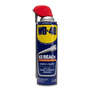 WD-40 除鏽油 432ml 增量版 (附噴頭) - 除鏽、潤滑、保養、防鏽多功能, 1個, 450ML 可彎曲噴頭, 450mL