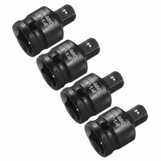 HARFINGTON 4피스 임팩트 소켓 어댑터 1cm(3/8인치) 암 - 0.6cm(1/4인치) 수 스퀘어 드라이브 리듀서 표준 SAE CR-MO 스틸 컨버터 드라이버 래칫 렌