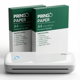 [휴대용 AI 감열 프린터세트] 블루투스 오답노트 가정용 미니 무선 라벨 프린터기 프린트기, 1세트, 프린터기 풀세트 2번