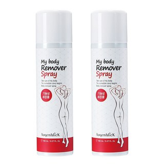 오겐블릭 마이 바디 제모 스프레이 /뿌리는 제모크림/ 초간편 5분제모/ 팔다리제모/ 겨드랑이제모/제모제, 2개, 150ml