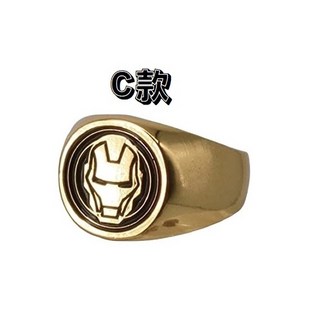 M.M小舖 T-ARTS 轉蛋 扭蛋 鋼鐵人史塔克工業周邊小物 復仇者聯盟 鋼鐵人 全7款, 1個, C款/金戒指 21A03