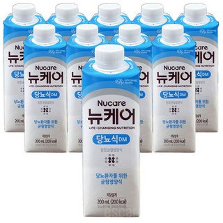 뉴케어 당뇨식 당뇨 환자 영양식 식사대용, 10개, 200ml