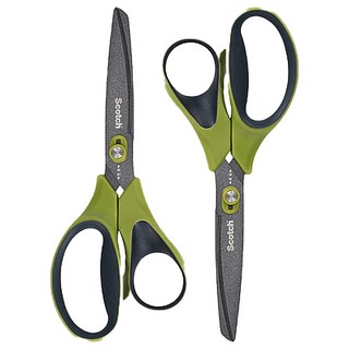 스카치 논스틱 언박싱 가위, 3M 그린, 2개