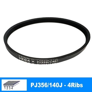 DIY RC 모델 모터 엔진 벨트용 VEGA V 벨트 PJ356 140J 3/4/5/6 리브, 1Piece 4Ribs, 1개