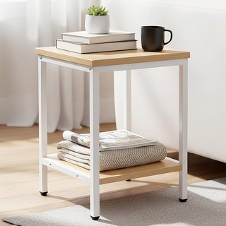 벨라까사 미니 사각 사이드 테이블 협탁, 화이트