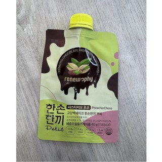 RENEW PHY 韓國高蛋白奶昔 (草莓/巧克力/開心果巧克力), 開心果巧克力