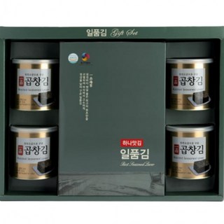 일품 곱창김 30g 4캔 무조미 곱창김 전장 6매입 5봉 명절 추석 설 김선물세트, 1개