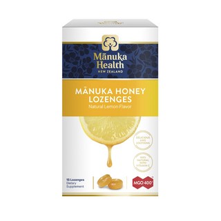Manuka Health 麥盧卡蜂蜜MGO 400+口含錠 檸檬口味, 15顆, 1盒