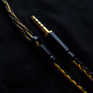 WH1000XM4/XM5/XB910N/XM2 호환 8코어 OCC 은도금 밸런스드 업그레이드 케이블 4.4/2.5mm, 블랙 골드(Dark gold), 4.4mm balance, 1개