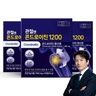 [본사] 관절엔 콘드로이친 1200 (3개월분) 식약처 기능성인정 건강기능식품, 60정, 3개