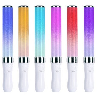 사비몰 24색 LED 응원봉 형광봉 콘서트 야광봉, 24색 화이트 실버링 라이트 스틱