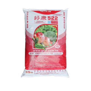 綠林好康522有機肥料，適用於蔬菜水果，促進生長，改善土壤結構，增強植物抵抗力, 20kg, 1個
