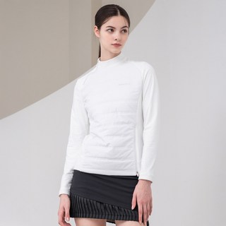 (여성)퀼팅 패딩패치 하이브리드 방풍 티셔츠_HC4WTS005