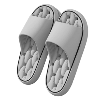 MIR WAY 미끄럼방지 논슬립 물빠짐 욕실 슬리퍼 욕실화, 그레이, 1개