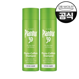 플란투어39 파이토 카페인 샴푸, 250ml, 2개