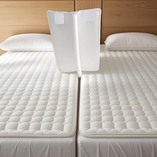 Fowod 매트리스 침대 연결용 패밀리용 밀림방지 틈새패드, 흰색