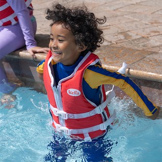 케피 이중잠금 안전 어린이 구명조끼, S