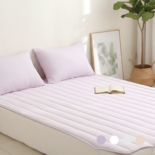 르몽스 먼지없는 알러지케어 침대패드 고정밴드형, 파우더퍼플