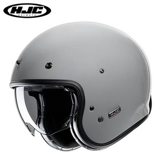 HJC 홍진헬멧 V31 클래식 오픈페이스 오토바이 바이크 헬멧, 2번 단색 엔 그레이