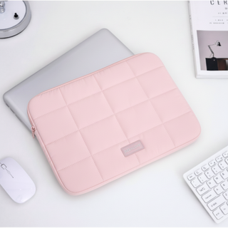 앤라인 융쿠션 13~16인치 방수 노트북 파우치, 핑크