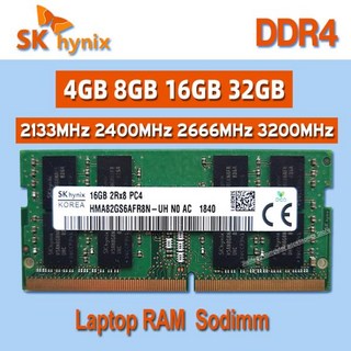 SK 하이닉스 RAM DDR4 노트북 메모리 4GB 8GB 16GB 32GB 2133MHz 2400MHz 2666MHz 3200MHz 1Rx8 2Rx8 1Rx16, 09 8GB 2400, 1개