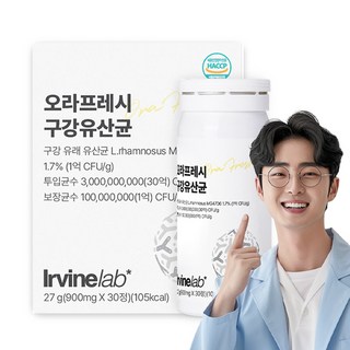 어바인랩 WPE 오라프레시 구강유산균 덴티케어 유산균, 1개, 30정