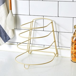 [모던하우스 광주역점] 마이키친 컬러코팅 프라이팬정리대 베이지_HOMFEL, 1개