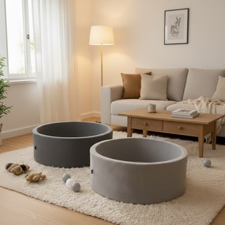 지아지조 아기유아 원형 볼풀장 (KC인증) 볼풀, 다크그레이, 1개