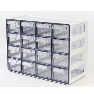 가은스토어 시스템 업 멀티박스 중형 16칸 서랍장, 민트