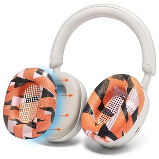 WC SweatZ XM5 - Wicked Cushions 소니 WH1000XM5용 특허받은 이어패드 스웨트 커버 | 풀 360도 이어패드 보호 | 땀 방지 및 쉬운 세탁 | 블, 오렌지 프리즘