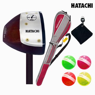 하타치 파크골프 PH2152 레드 4종세트 파워다이아볼, R, 0도