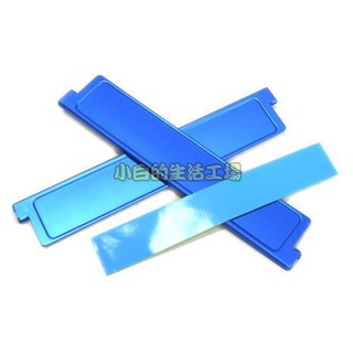 小白的生活工場 COOLGEAR DDRI/II/SDRAM全鋁記憶體散熱片[藍色] 記憶體散熱 提升效能, 1個, 藍色, 藍色