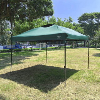 雪之屋 雙按鈕露營帳篷 活動遮陽快速帳 3M車尾帳, 綠色