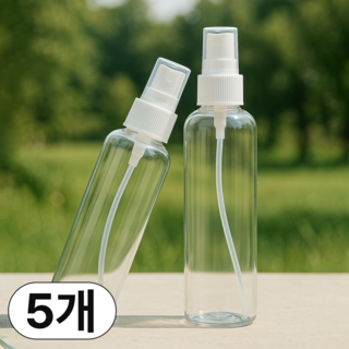 미스트 용기 스프레이 공병 120ml, 5개, 소분용기