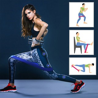 주닉스 요가 필라테스 저항 탄성밴드 헬스 스쿼트 밴드, 그린, 1개