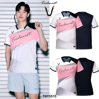 테크니스트 배드민턴 서승재 티셔츠 반팔 상의 화이트 핑크 TNT5515 남성 여성