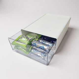 그린트리 펜트리 수납함 데스크 오거나이저, 대형, 1개, 화이트