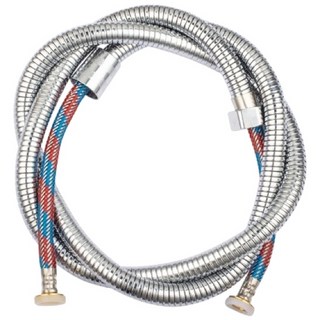 蓮蓬頭軟管 PVC銅芯防爆軟管 銀龍管, 銀色, 1.5m
