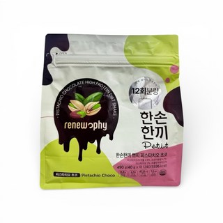 renewophy 堅果巧克力高蛋白飲品 490g, 1個, 1份