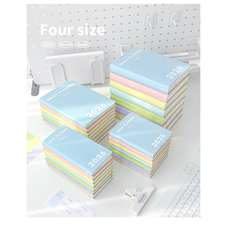 2026 미니멀 마카롱 플래너 다이어리, 1개, 그린