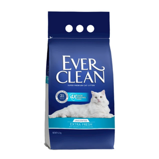 Eve Clean 藍鑽貓砂 藍標 綠標 紅標 紫標 4倍淨味 植萃除臭 低敏 多貓 礦砂 貓砂, (藍標)4倍淨味貓砂-無香, 1個, 4.2kg