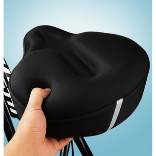 벨로브 쿠션감있는 무통증 자전거 안장 쿠션 커버, 1개, 로브블랙
