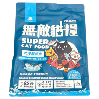 ParkCat 貓樂園 全齡貓 無穀天然高蛋白無敵貓糧, 大洋鮮極魚, 1kg, 1袋
