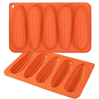 위베이크 Webake 옥수수 스틱 빵 팬 2개 세트 실리콘 속 몰드 베이킹 개 콘브레드 남부, Hot Dog Bun, 1개