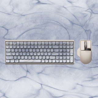 Lofree 洛斐 漣漪 三模機械鍵盤 無線藍牙鍵盤 平板電腦鍵盤 高顏值 臺灣72H髮貨, 漣漪主題鍵盤100鍵+小翹鼠標 （鍵帽自