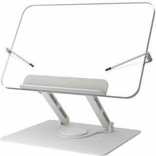 OYEAH 다용도 360도 회전 높이 조절 접이식 독서대, 아크릴